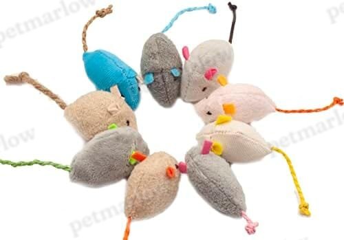 18-Pack Plush Catnip-Filled Mice Toys for Indoor Cats – view 3