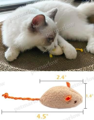 18-Pack Plush Catnip-Filled Mice Toys for Indoor Cats – view 4