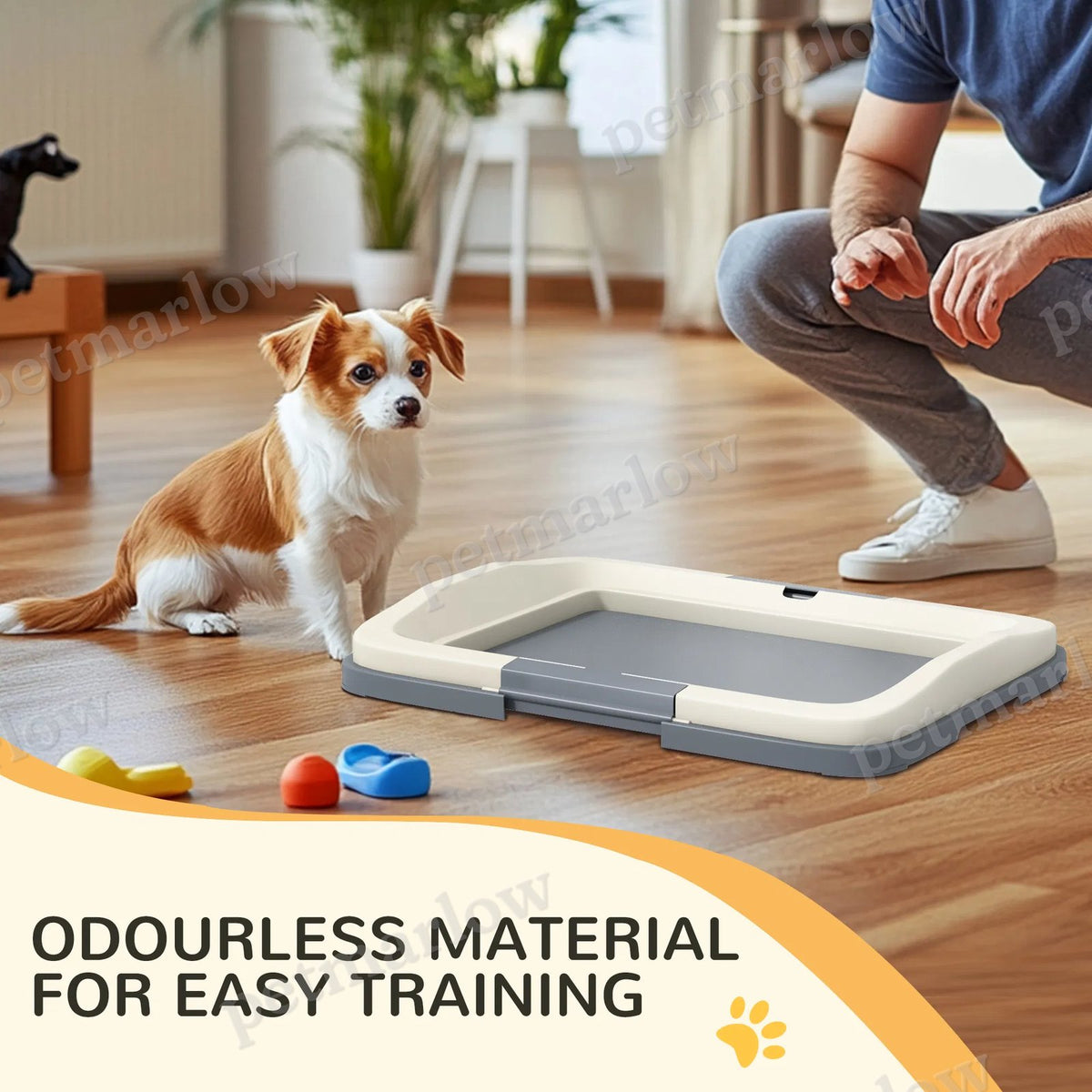 18" x 13" Dog Potty Tray, Grey – view 3
