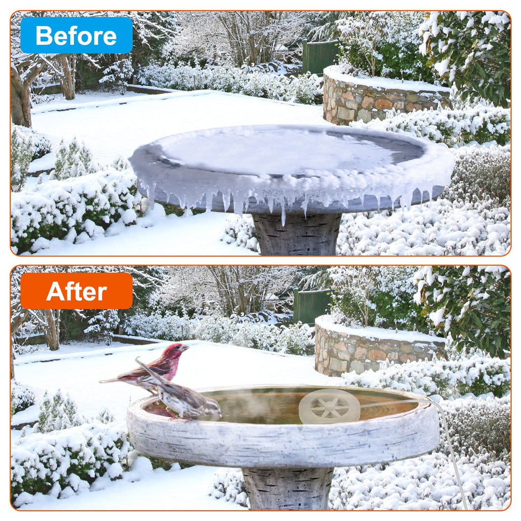 Bird Bath Heater Keeps Water Warm for Winter – view 7