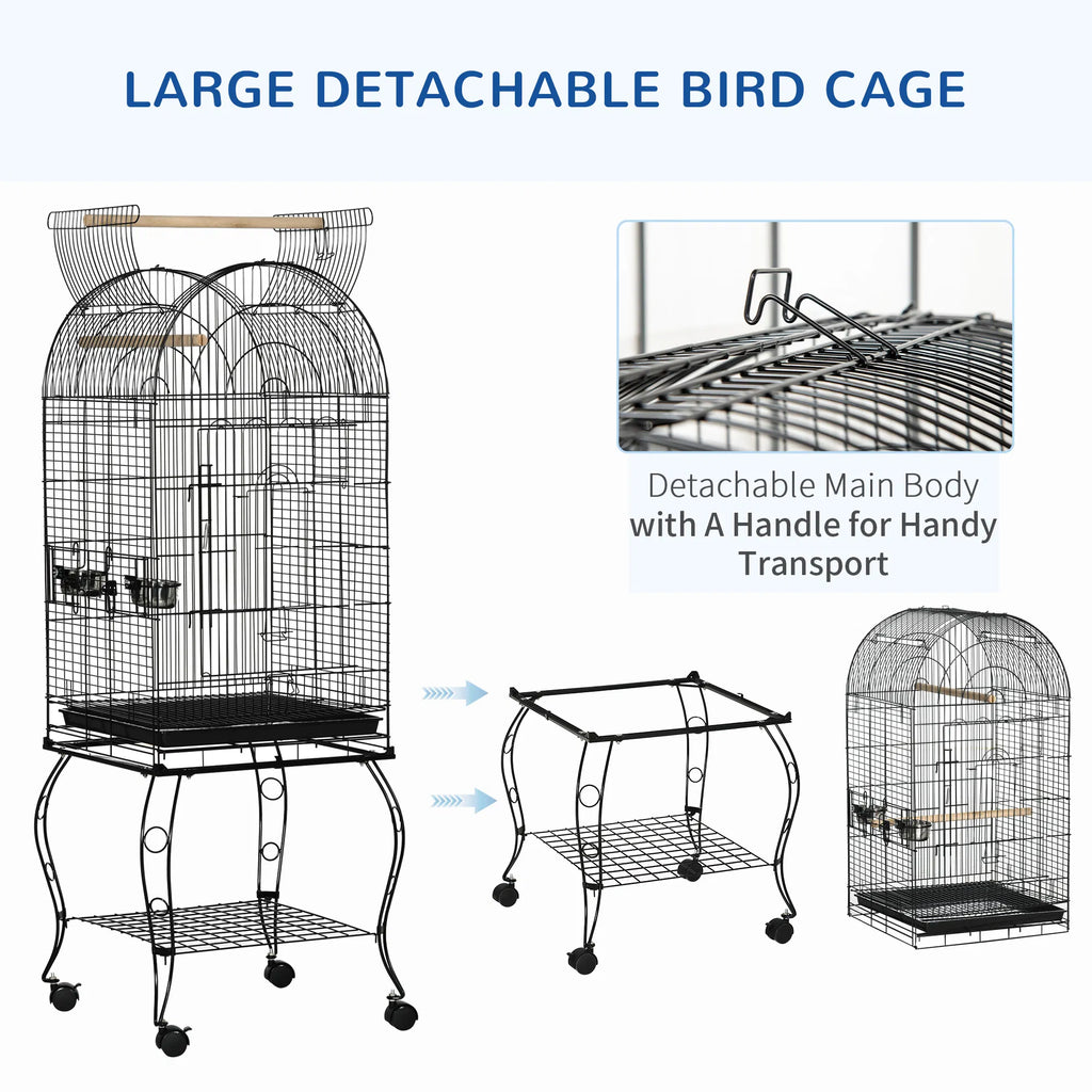 Large Bird Cage with Openable Top for Cockatiels and Sun Conures – view 7