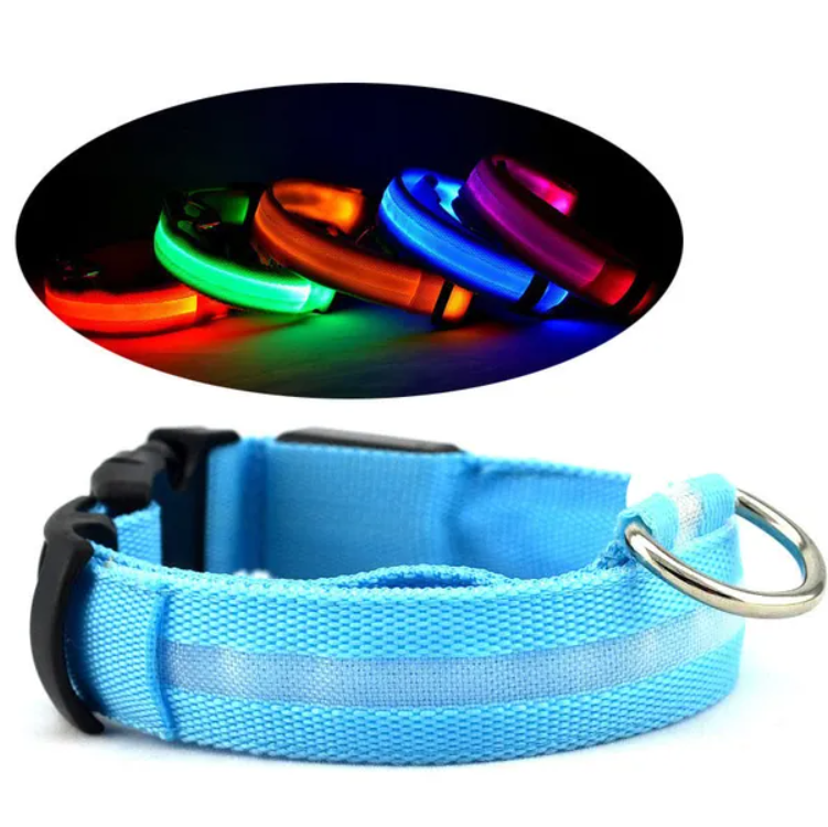 LED Light-Up Safety Collar for Dogs and Cats