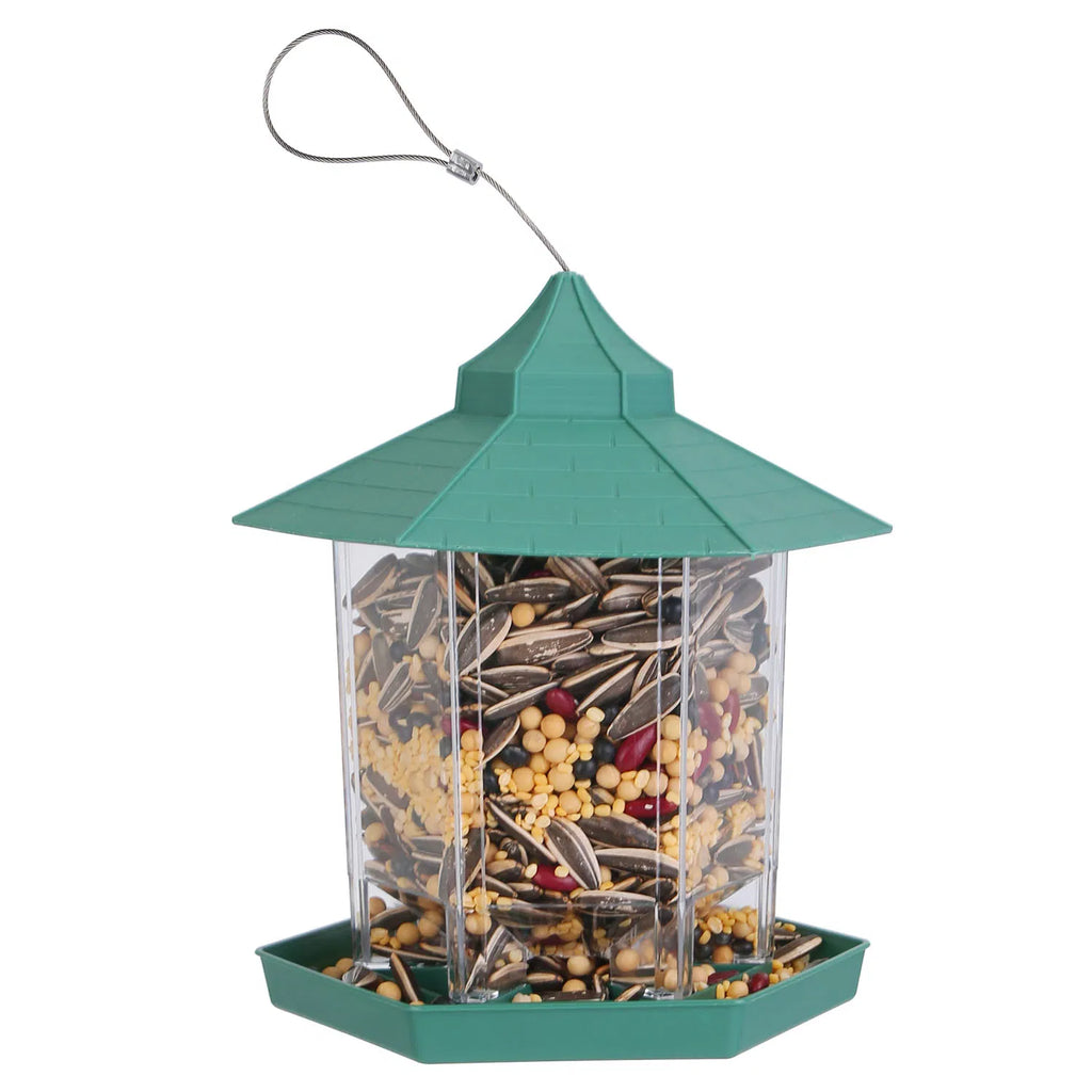 Hanging Gazebo Bird Feeder with Large Capacity and 6 Ports – view 10