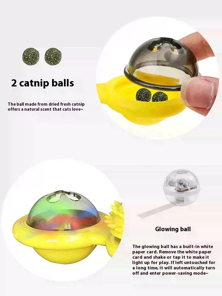 Interactive Windmill Cat Toy With LED Light Ball – view 13