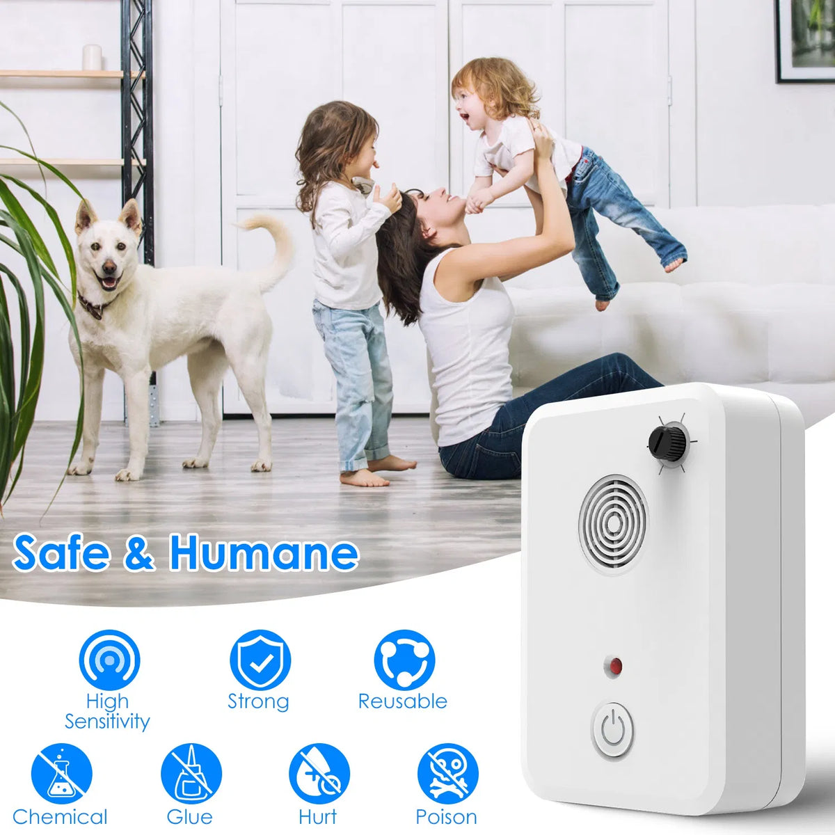 Ultrasonic Pest Repeller for Bats, Birds, and Mice – view 7