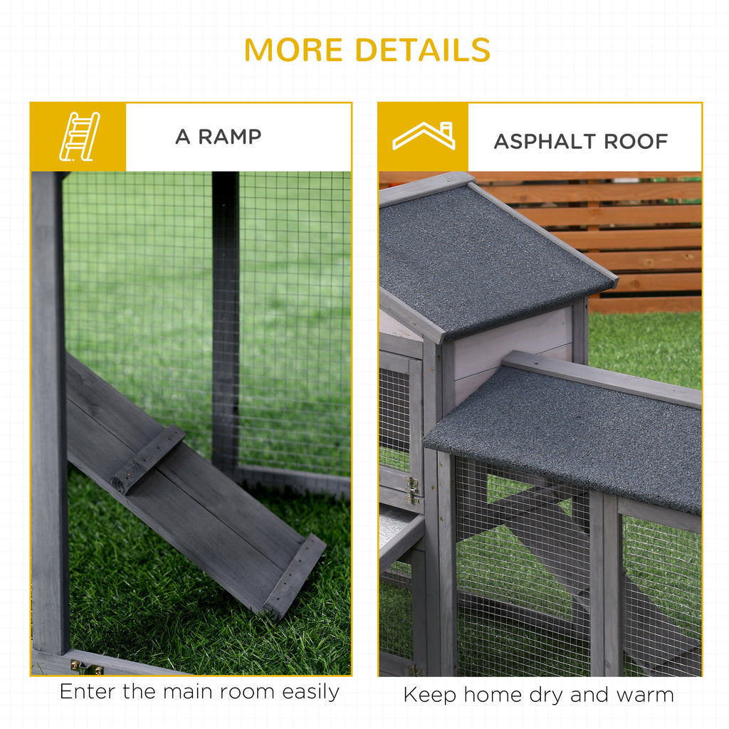 Large Rabbit Hutch with Run for Indoor and Outdoor Use – view 7