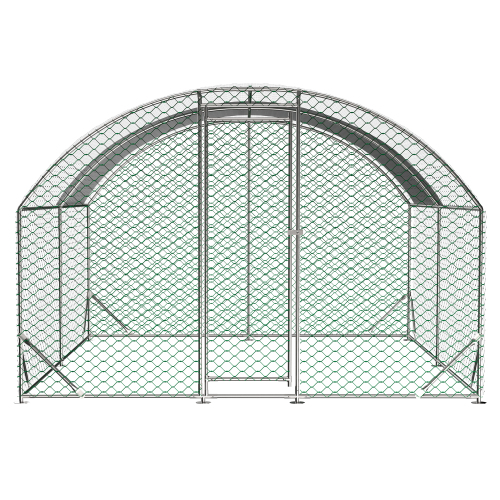 Large Metal Chicken Coop with Waterproof Cover for Poultry – view 11