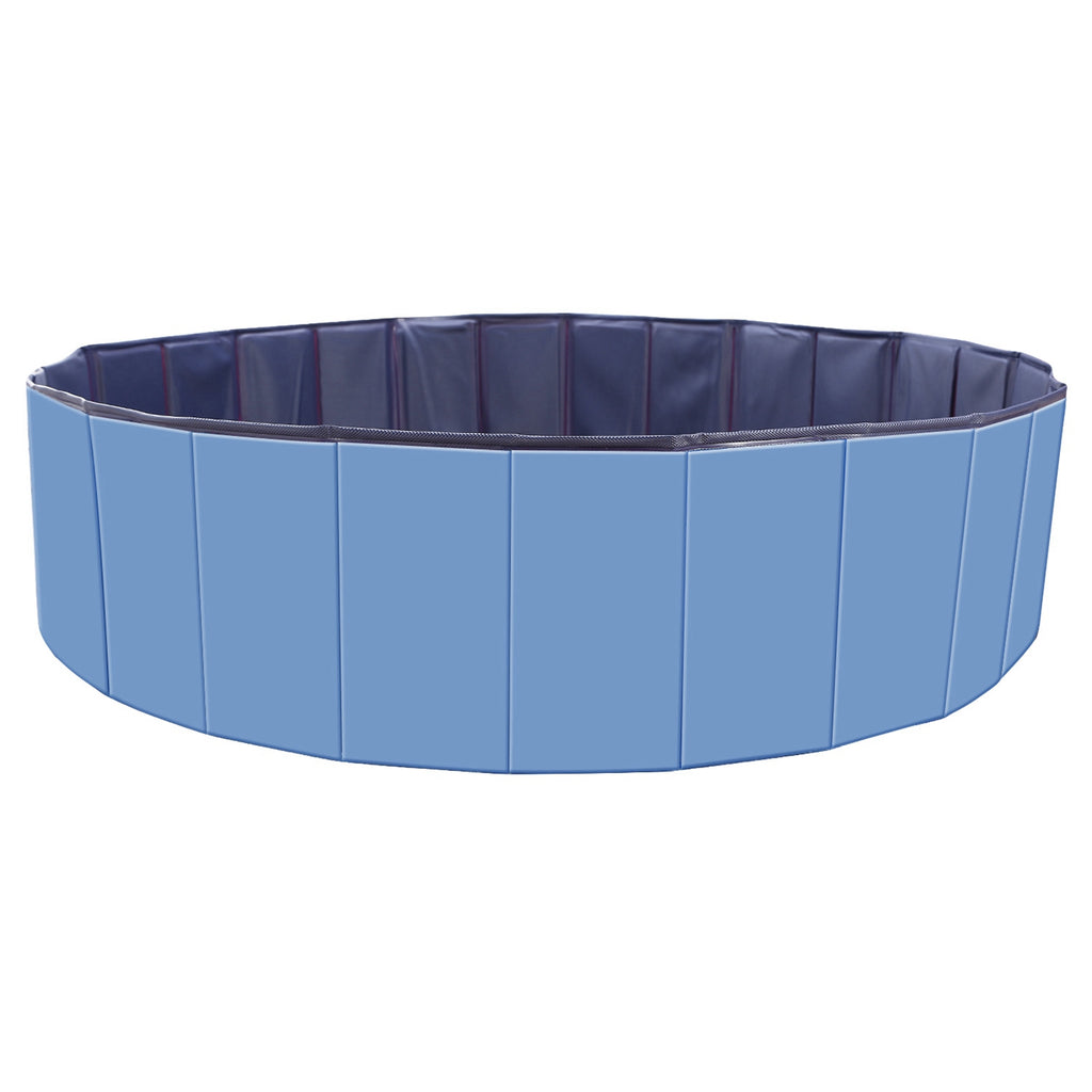 Foldable Pet Swimming Pool for Dogs and Cats – 1Pc Blue