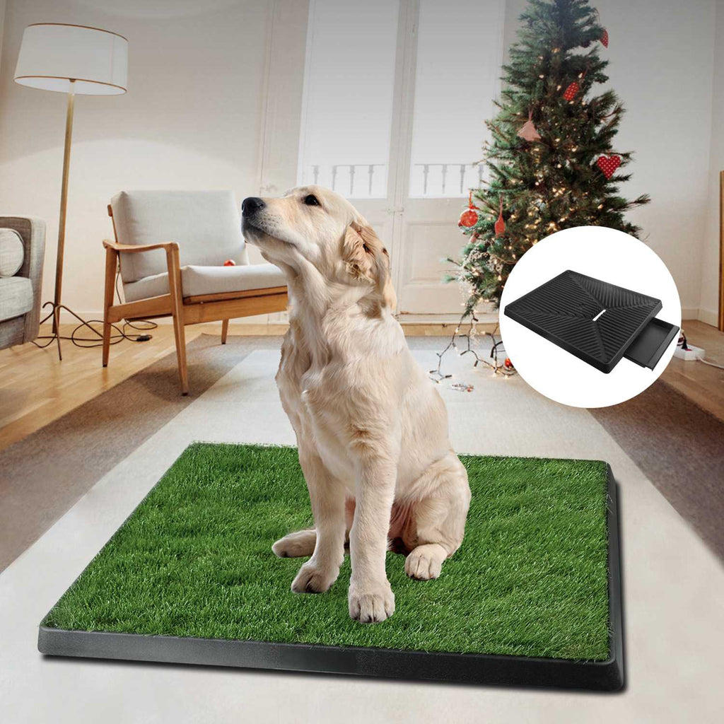 Artificial Grass Potty Training Pad for Dogs – Black