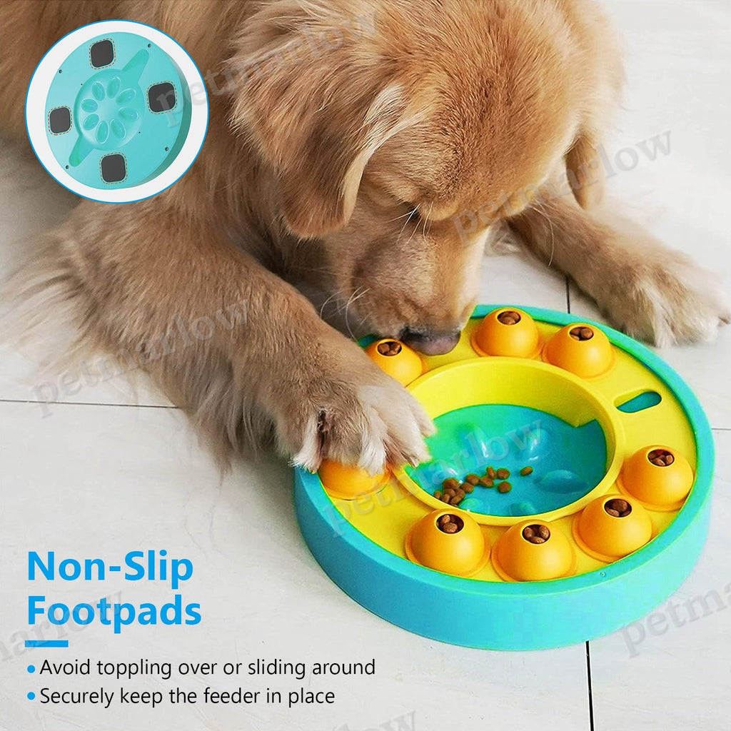 1Pc Dog Puzzle Food Feeder Slow Feeding Bowl Interactive Toy Dog Treat Dispensing Toy For IQ Training Mental Enrichment
