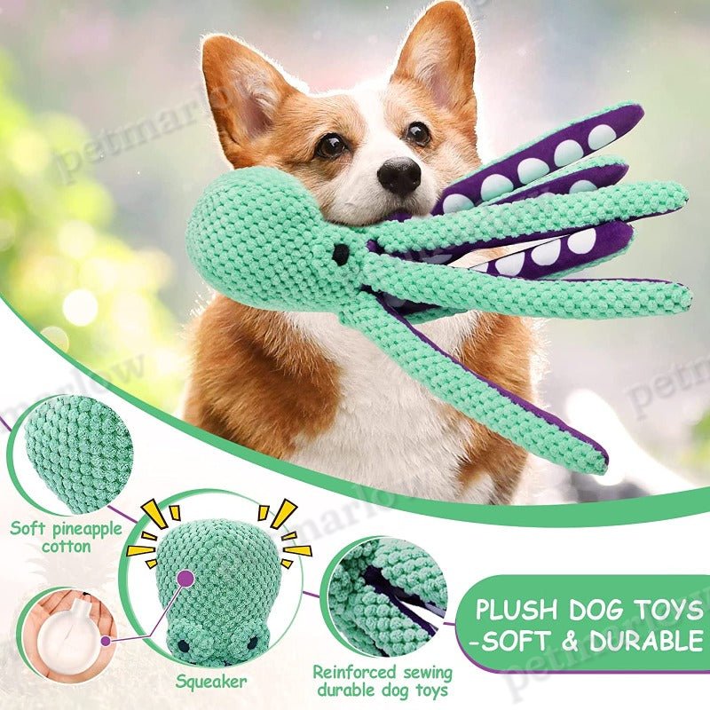 1pcs Squeaky Dog Toys Octopus Plush Dog Chew Toys – view 5