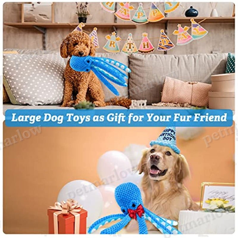 1pcs Squeaky Dog Toys Octopus Plush Dog Chew Toys – view 6