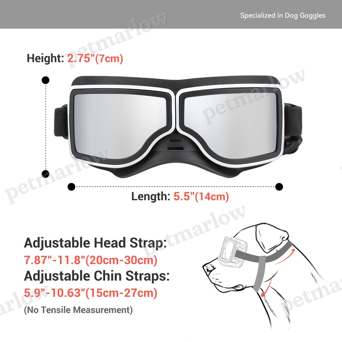 1Set Dog Goggles Medium-Large Dog Sunglasses Anti-dust Windproof Dog Goggles – view 4
