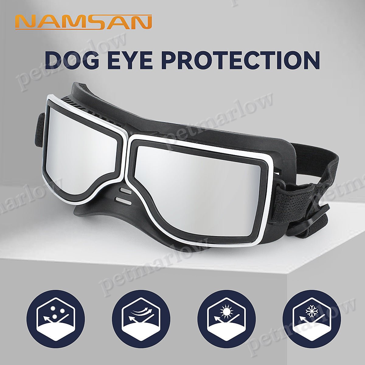 1Set Dog Goggles Medium-Large Dog Sunglasses Anti-dust Windproof Dog Goggles – view 5