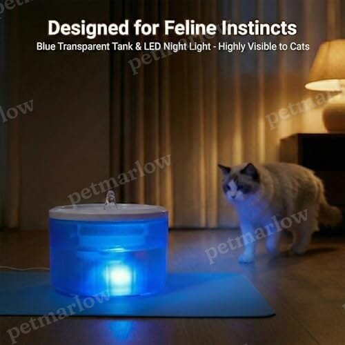 2.2L/74oz Cat Fountain – Ultra Quiet Upgraded Automatic Pet Water Dispenser with 3 Replaceable Filters – view 6