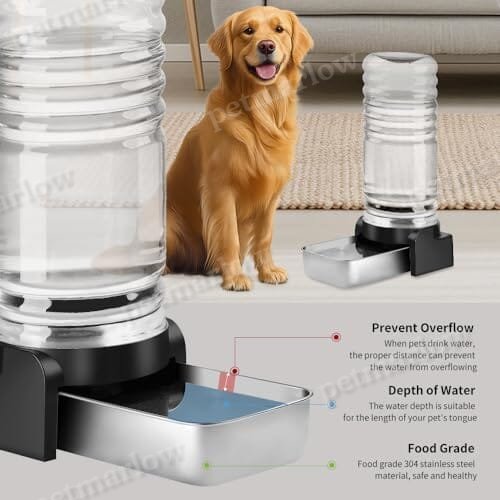 2.3 Gallon Automatic Gravity Pet Bowl for Dogs Medium to Large (3 Filters) – view 2