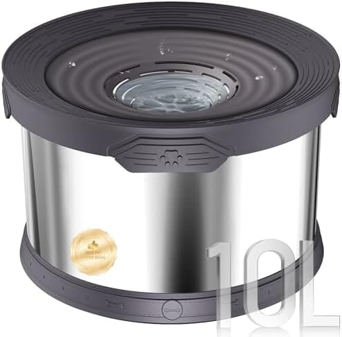 2.6 Gallon/10L Large Capacity Spill-Proof Dog Bowls