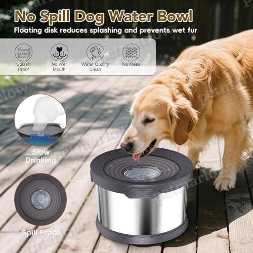 2.6 Gallon/10L Large Capacity Spill-Proof Dog Bowls – view 3