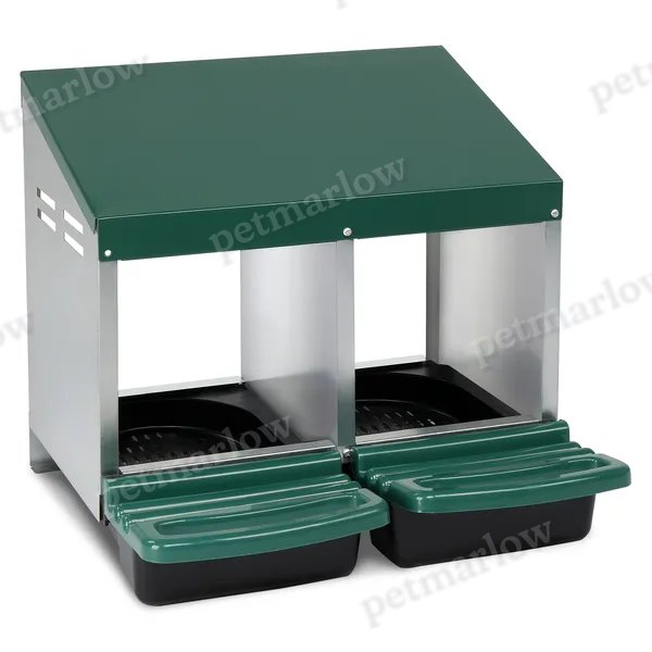 2 Compartment Chicken Nesting Box for Poultry Comfort – view 3