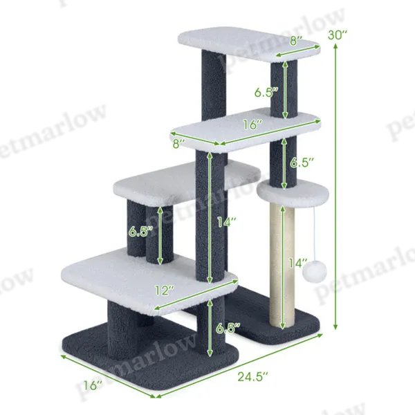 2-in-1 Cat Stairs & Tree – view 3