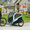 2-in-1 Dog Bike Trailer and Stroller Carrier for Large Dogs