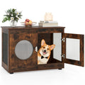 2-in-1 Dog Crate End Table - Rustic Brown – defaulttitle