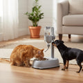 2-in-1 Large Dog Water Bowl Dispenser – Adjustable Stand