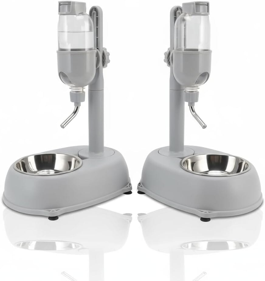 2-in-1 Large Dog Water Bowl Dispenser – Adjustable Stand – view 7