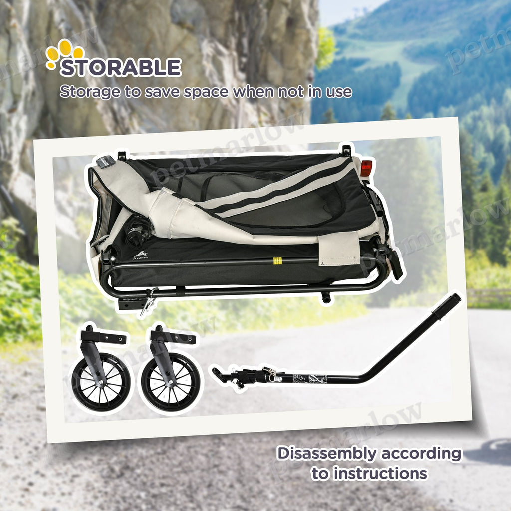 2-in-1 Pet Bike Trailer for Small Dogs – view 5