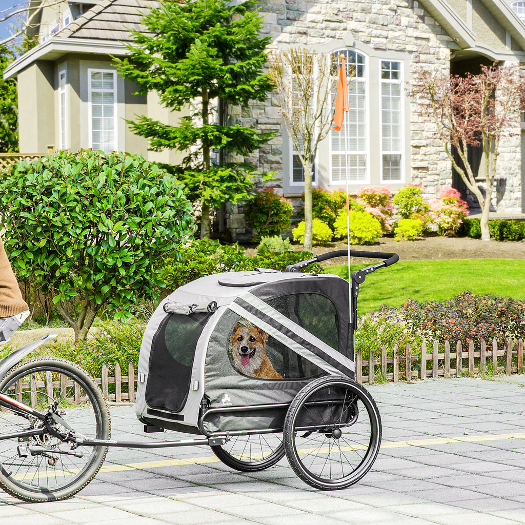2-in-1 Pet Bike Trailer and Stroller for Dogs