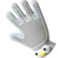 2-in-1 Pet Grooming Gloves for Effortless Grooming – Gray