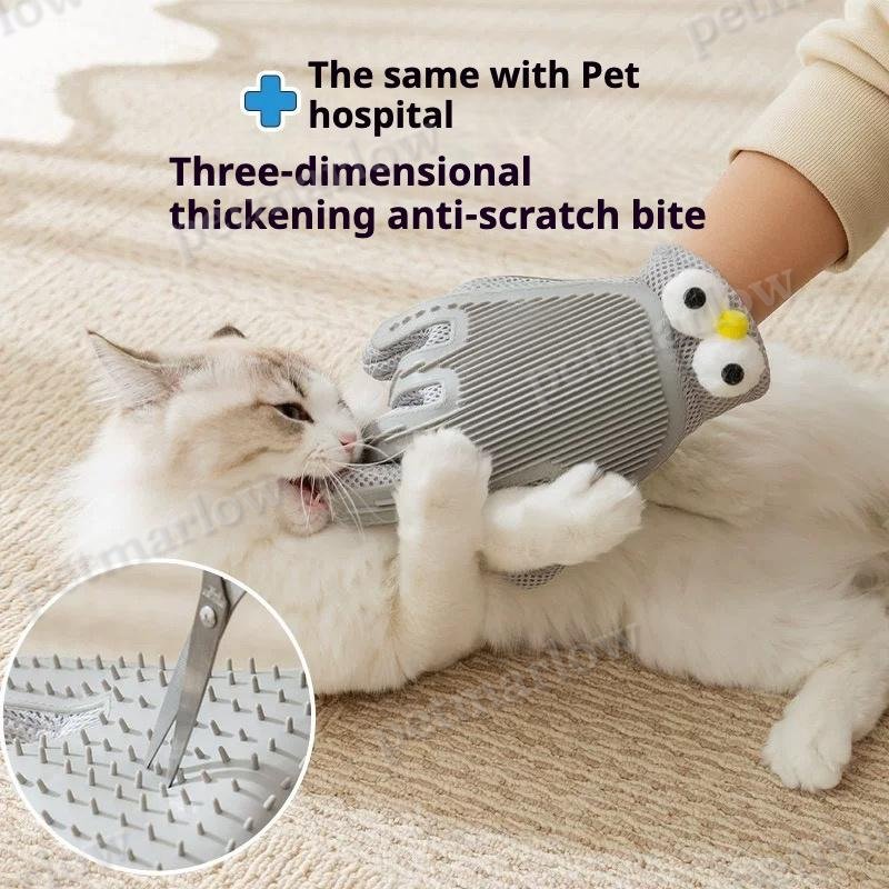 2-in-1 Pet Grooming Gloves for Effortless Grooming – view 3