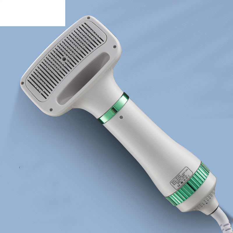 2-in-1 Pet Hair Dryer & Brush – Oneclick hair removal green / US