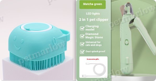 2 In 1 Pet Nail Clippers With LED Light for Dogs and Cats – view 6
