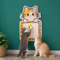 2-in-1 Wall-Mounted Cat Scratcher & Interactive Play Toy