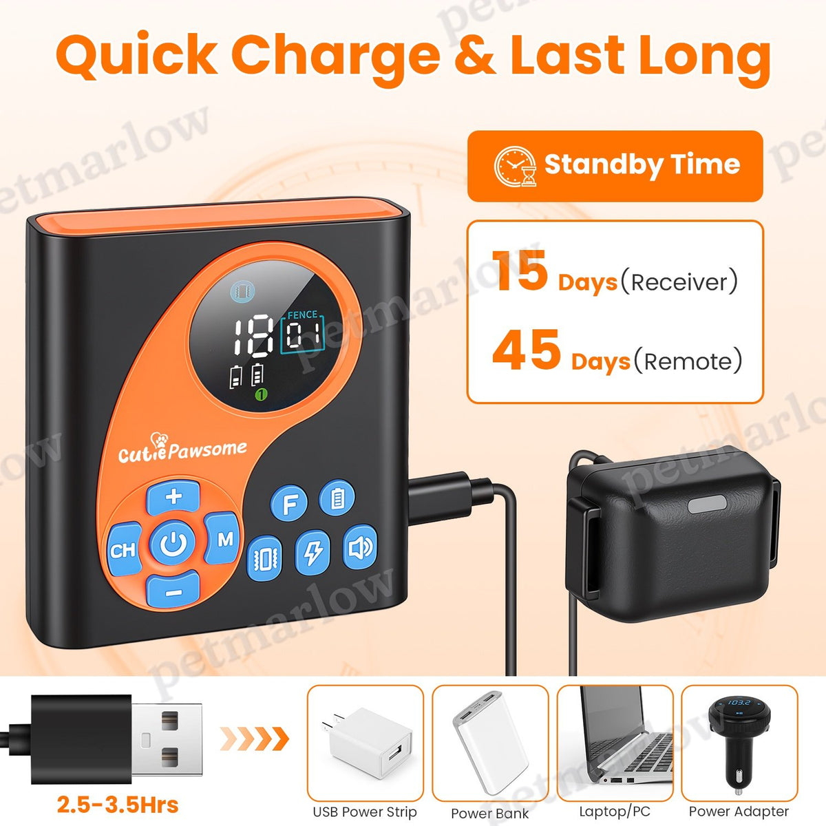 2 In 1 Wireless Dog Fence System with Training Collar – view 5