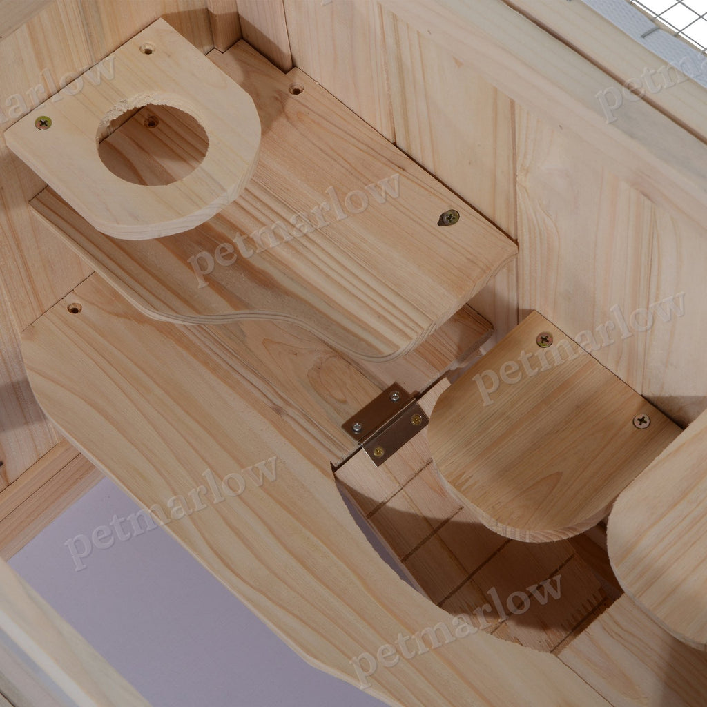 2-Level Hamster Cage for Small Animals with Openable Top – view 3