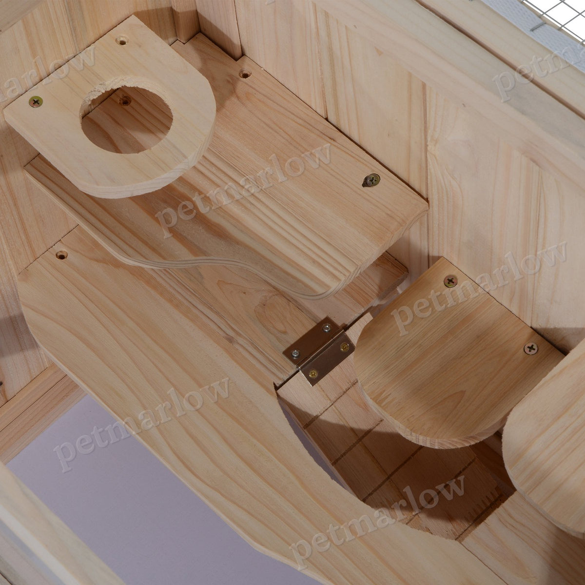 2-Level Hamster Cage for Small Animals with Openable Top – view 3