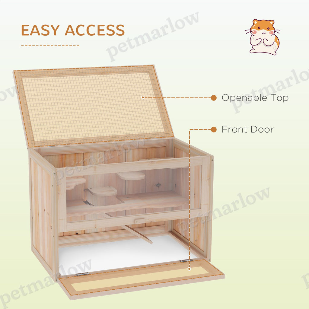 2-Level Hamster Cage for Small Animals with Openable Top – view 6