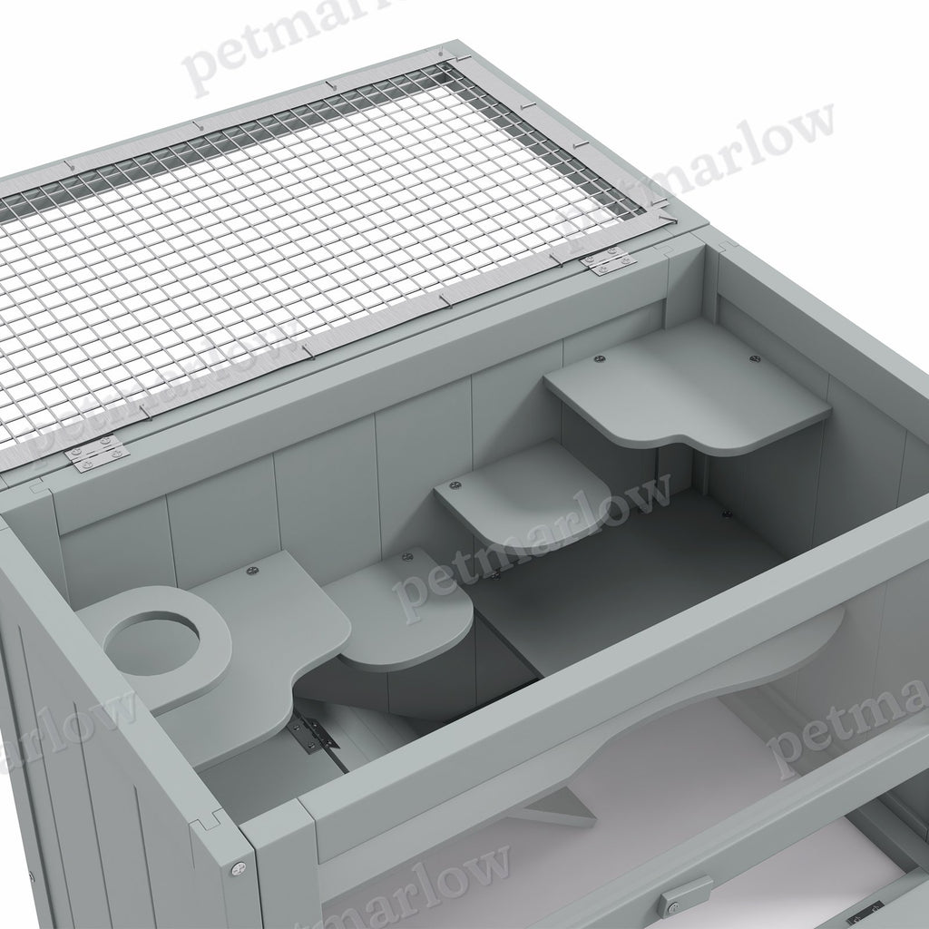 2-Level Hamster Cage with Openable Top and Door – view 6