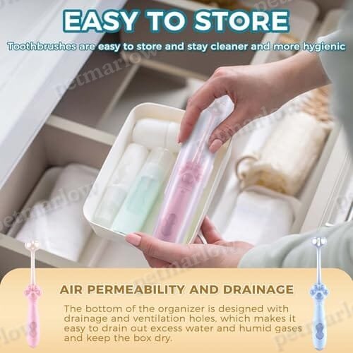 2-Pack 3-Sided Dog Toothbrush – view 6