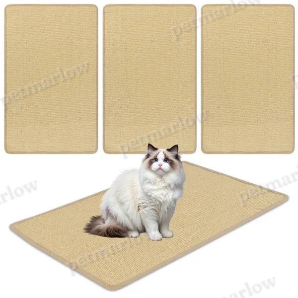 2-Pack 32"x20" Natural Sisal Cat Scratching Mats – view 4