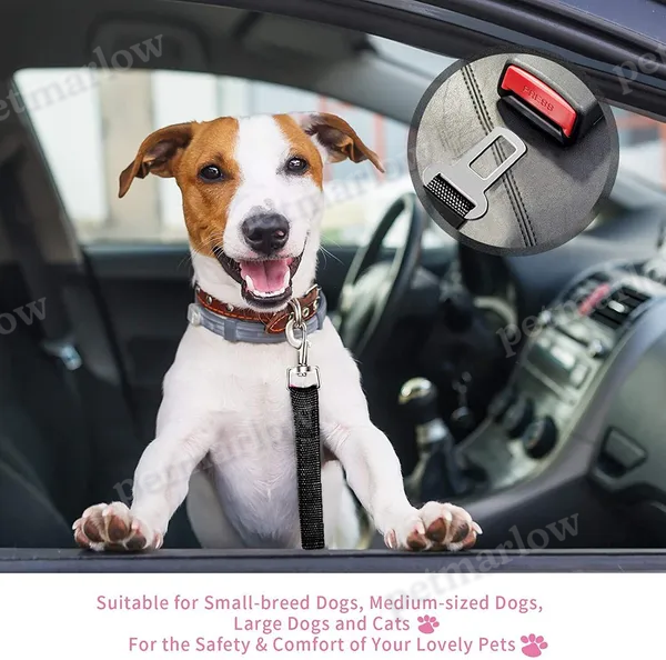 Pet Safety Seatbelt Car Harness Lead - 2 Pack – view 3
