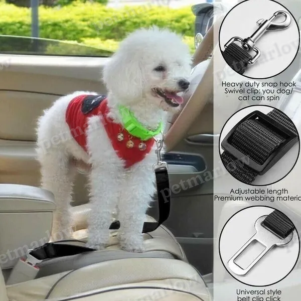 2 Pack Pet Safety Seatbelt Car Harness Lead – view 6