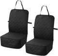 2 Pack Dog Car Seat Cover, Waterproof 600D Oxford Pet Car Front Seat Protector with Side Flaps