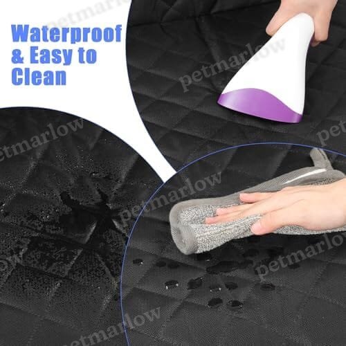 2 Pack Dog Car Seat Cover, Waterproof 600D Oxford Pet Car Front Seat Protector with Side Flaps – view 6