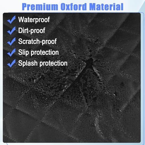 2 Pack Dog Car Seat Cover, Waterproof 600D Oxford Pet Car Front Seat Protector with Side Flaps – view 7