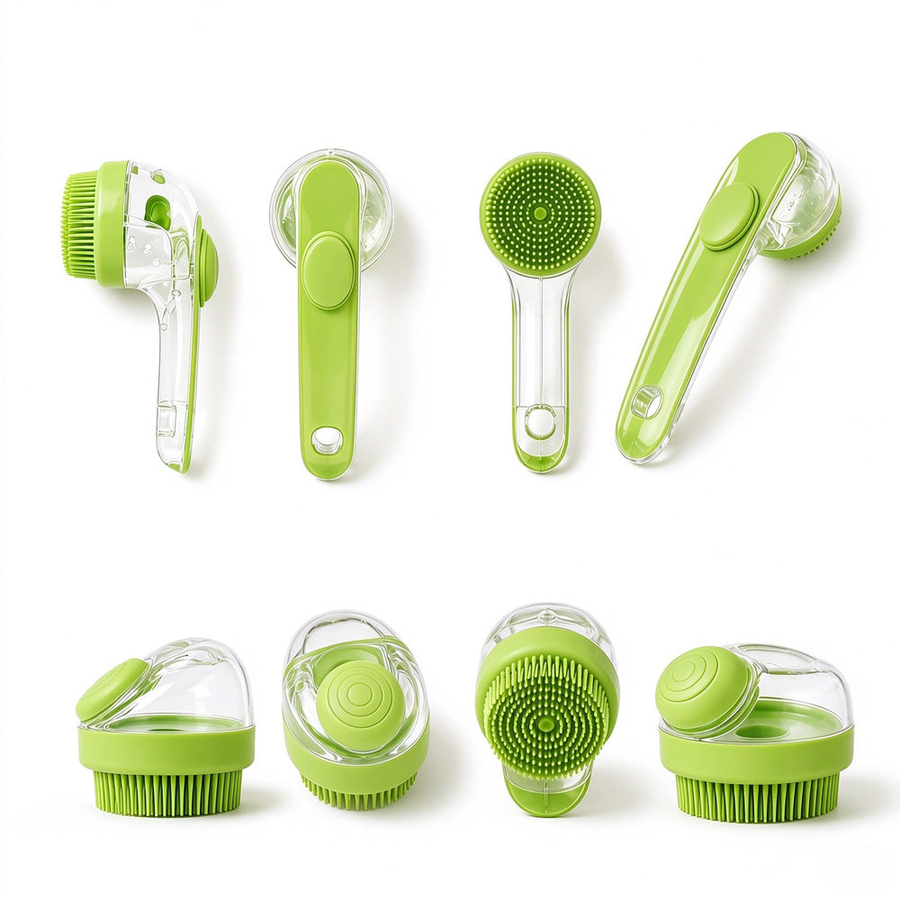 2 Pack Handheld Dog Cat Shower Brush