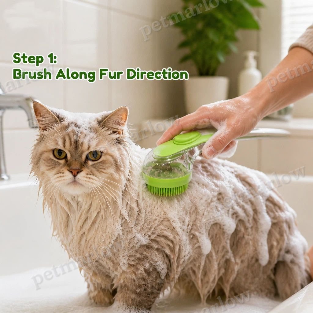 2 Pack Handheld Dog Cat Shower Brush – view 6