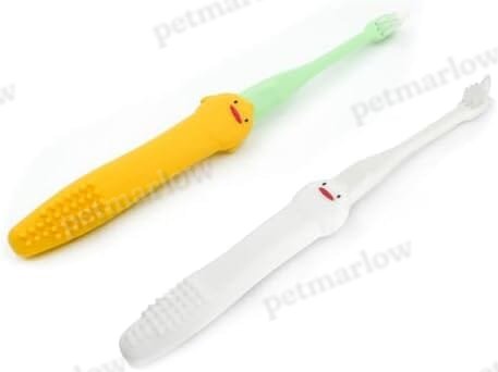 2 Pcs Set - Silicone Dog Toothbrush with Handle - Cat Toothbrush – view 3